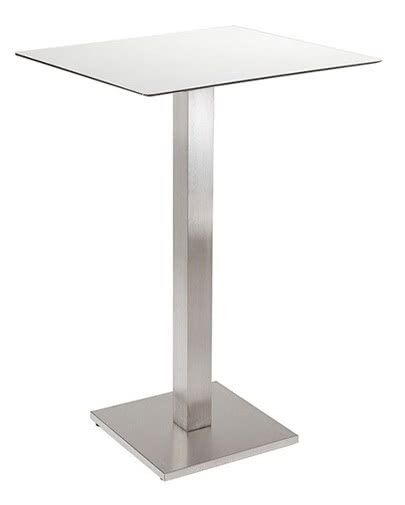 Noleggio tavolo alto quadrato bianco per eventi - NoleggioDesign